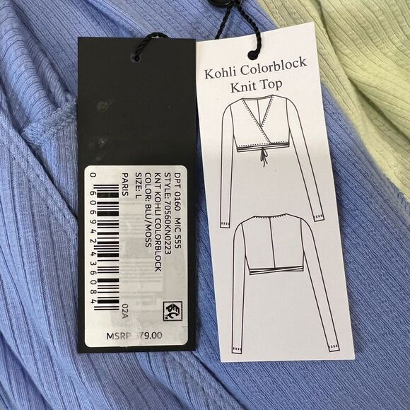 GIANNI BINI Kohli Colorblock Wrap Top - Picture 7 of 8
